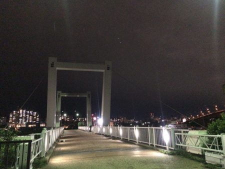 西宮跳ね橋　一投目から６５ｃｍ